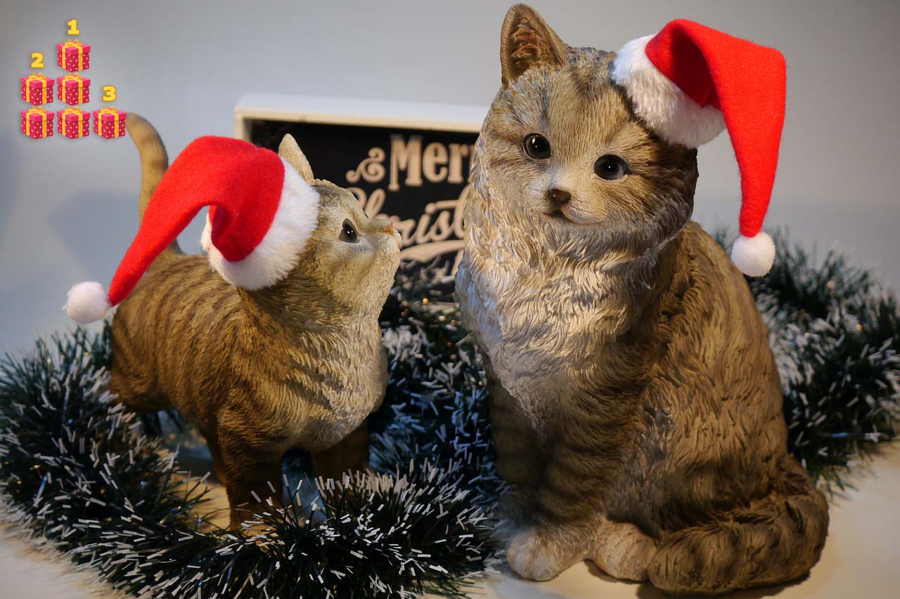 IEBTAWN - Lot De 2 Porte-clés Chat Mignon En Métal, Couleurs Rose Et Vert - Cadeau Parfait Pour Les Amoureux Des Chats