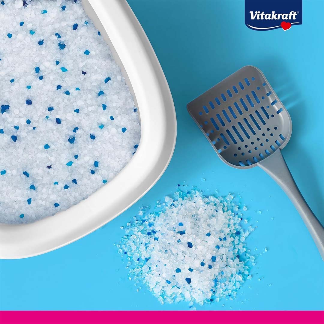 Un bac pour chat rempli de litière de silice Magic Clean Classic