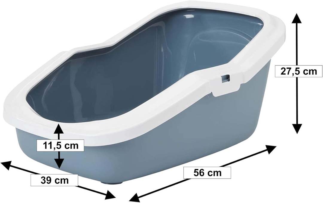Les dimensions du bac à litière Petgard Aseo