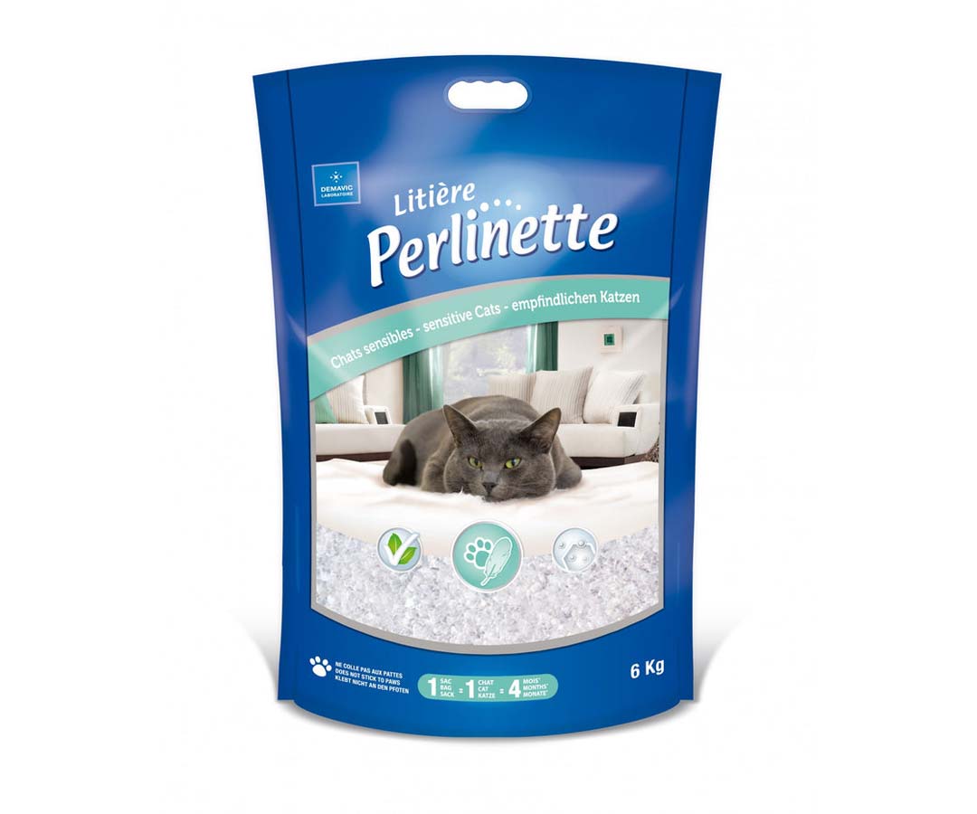 Sac de litière de silice Perlinette pour chat