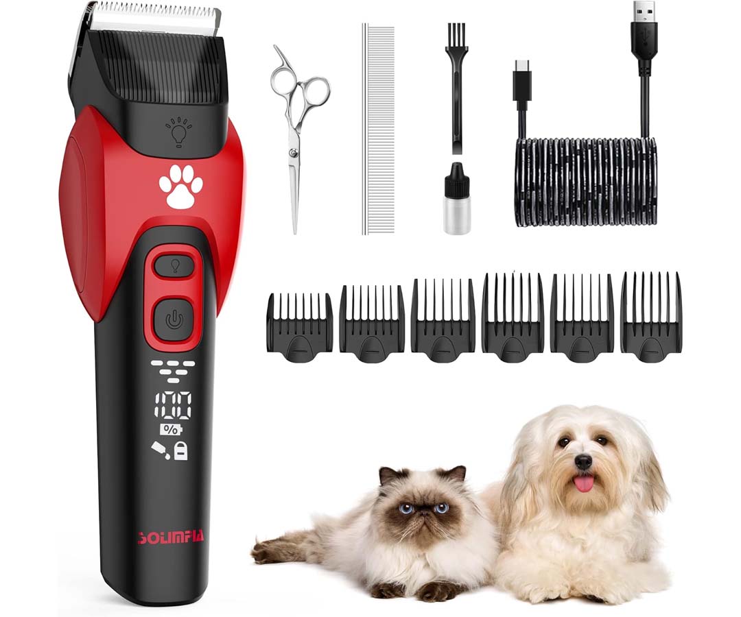 Image de présentation de la tondeuse sans fil pour chat de la marque Solimpia