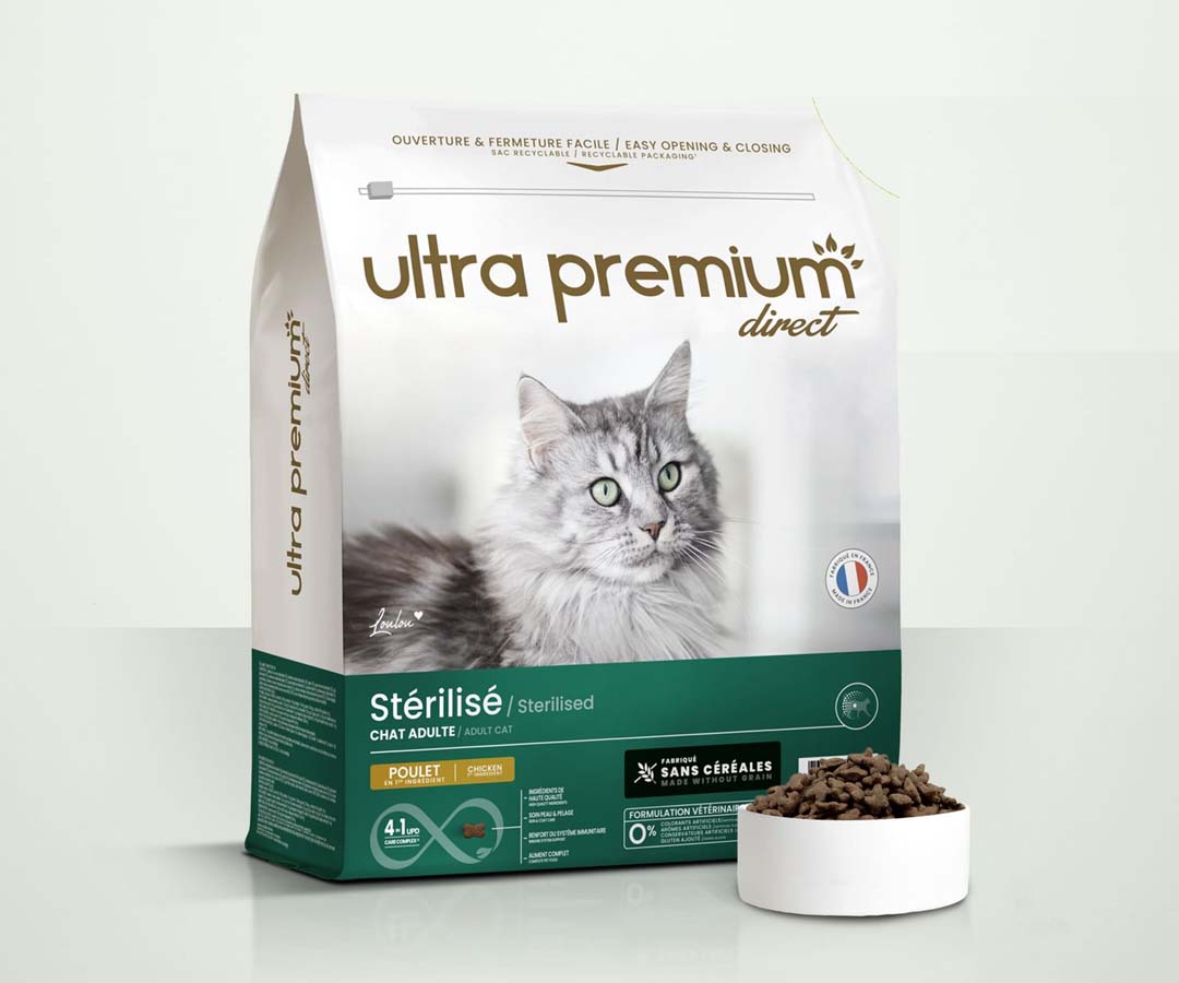 Image de présentation des croquettes Ultra Premium Direct au poulet