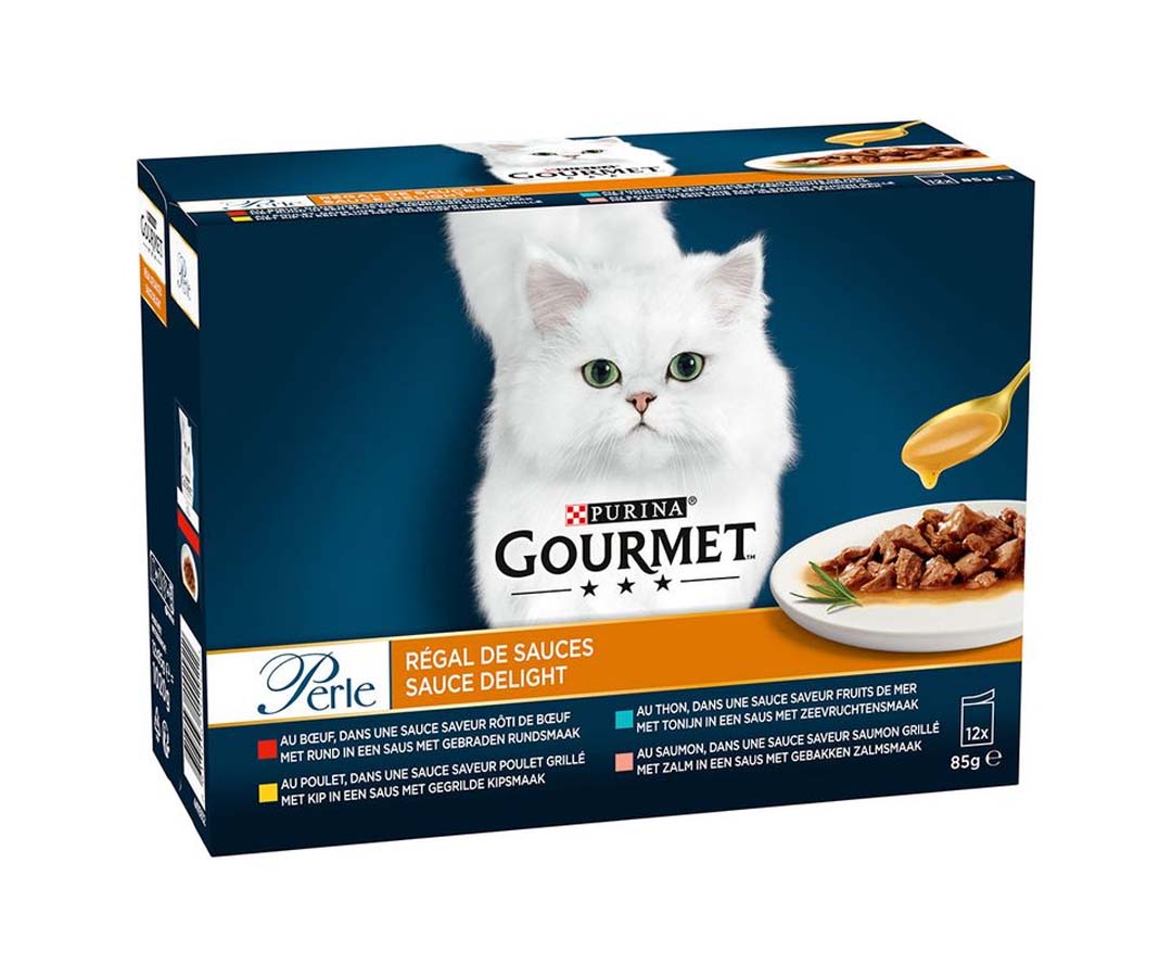 Purina Gourmet - Perle régal en sauce multisaveurs pour chat