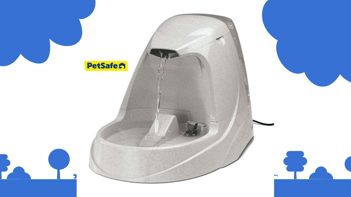 Image de présentation de la fontaine à eau Drinkwell Platinum pour chat