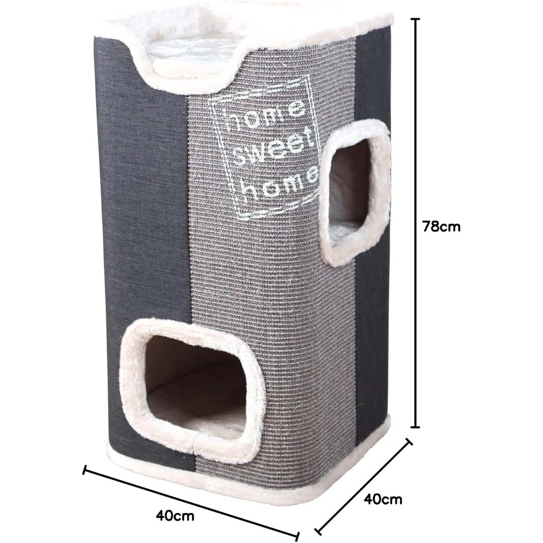 Dimensions de la tour à griffer Jorge Trixie pour chat